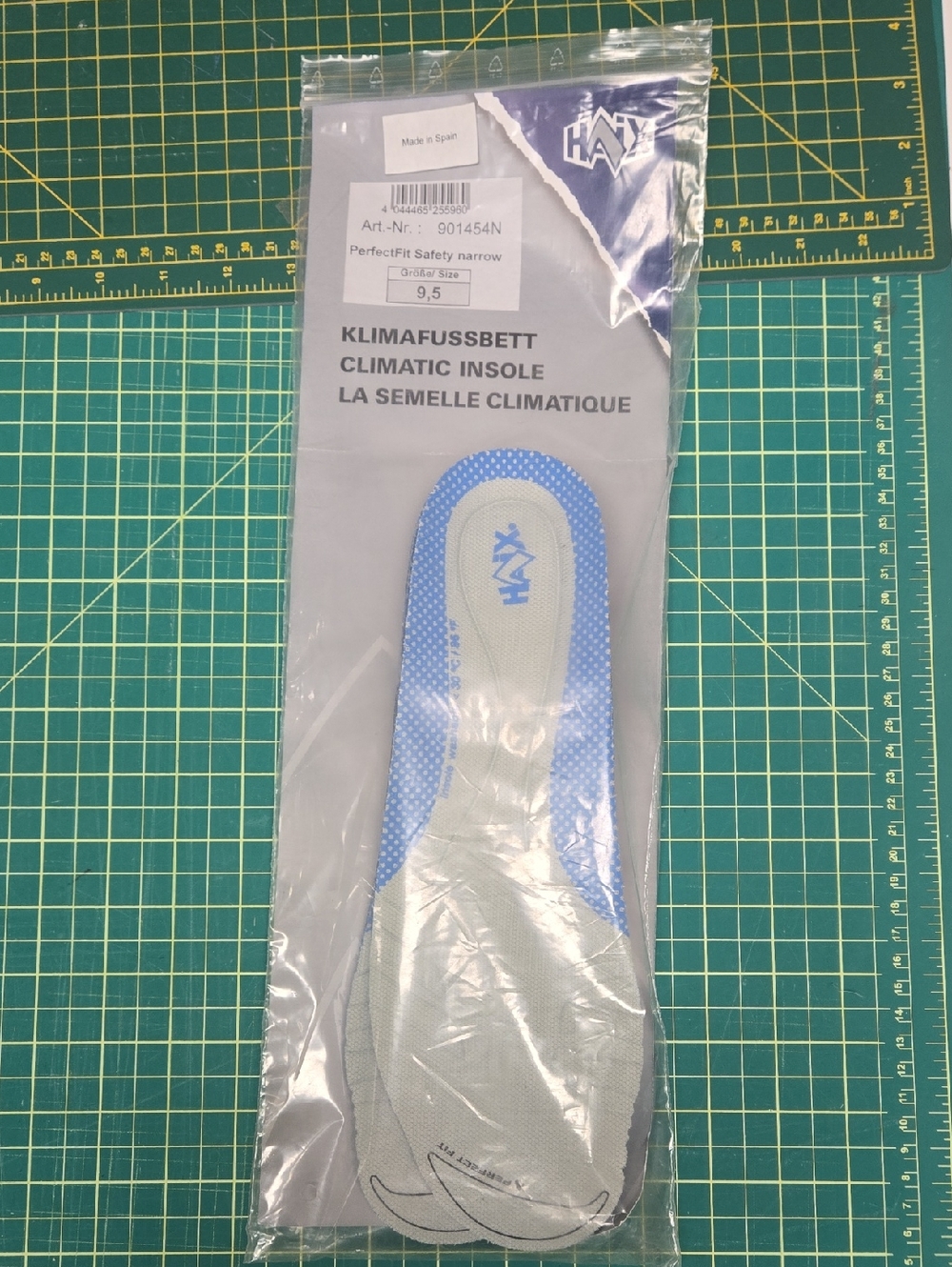 HAIX Climatic Insole - Light Gray with Blue Logo